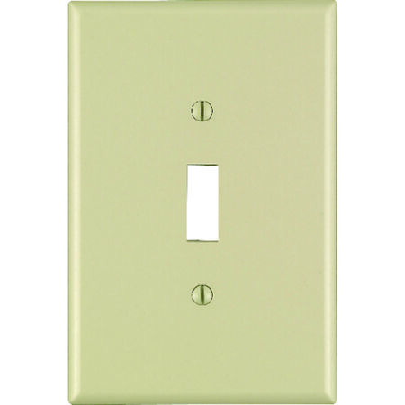 Leviton Ivory 1 gang Thermoset Plastic Toggle Wall Plate 1 pk