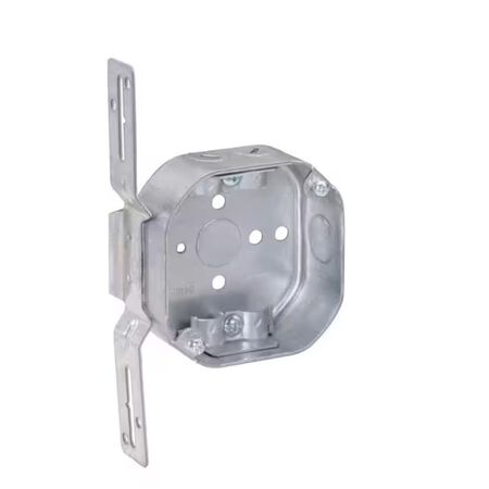 Southwire New and Old Work 14 cu in Octagon Galvanized Steel Box Mount Silver