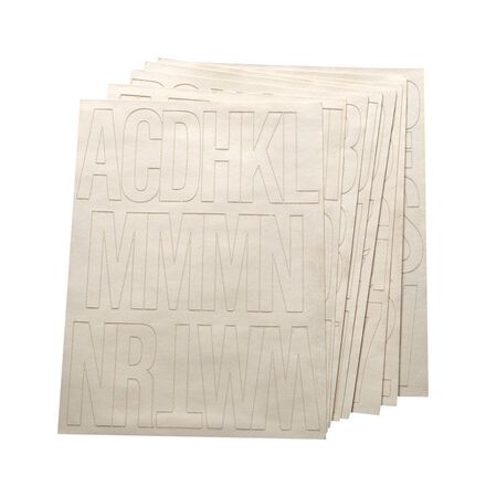 Hy-Ko Self-Adhesive White 3 in. Vinyl Letters and Numbers 0-9 and A-Z