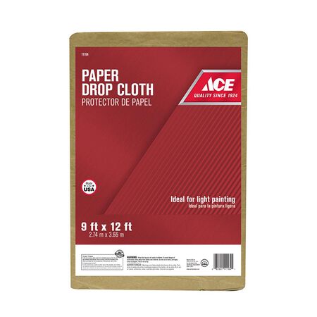 Ace 9 ft. W X 12 ft. L Paper Drop Cloth 1 pk