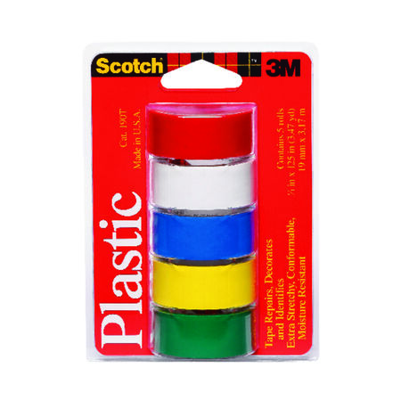Scotch Assorted 125 in. L X 3/4 in. W Plastic Tape