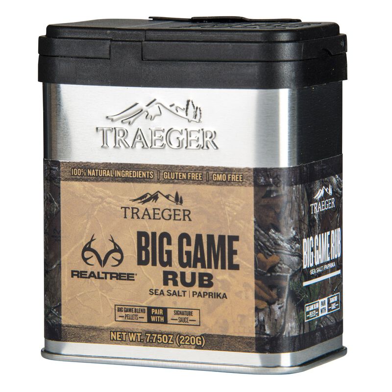 Traeger Realtree Big Game Sea Salt and Paprika Seasoning Rub 8.25 oz