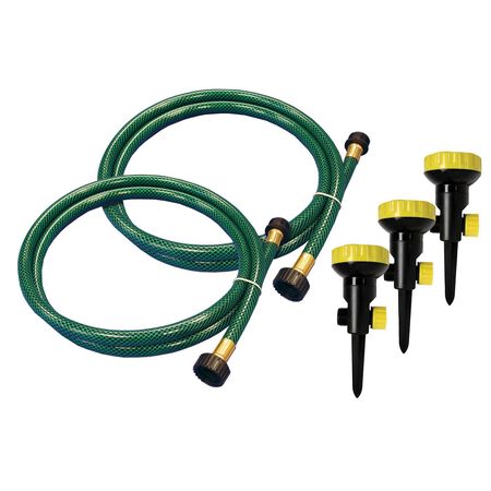 Ace Plastic Spike Base 5-Pattern Sprinkler Watering Kit 800 sq ft 5 pc
