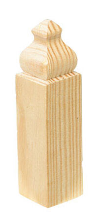 Alexandria Moulding Baseboard Trim Block Pine 4-1/2 in. H x 1-1/8 in. W x 1 in. D