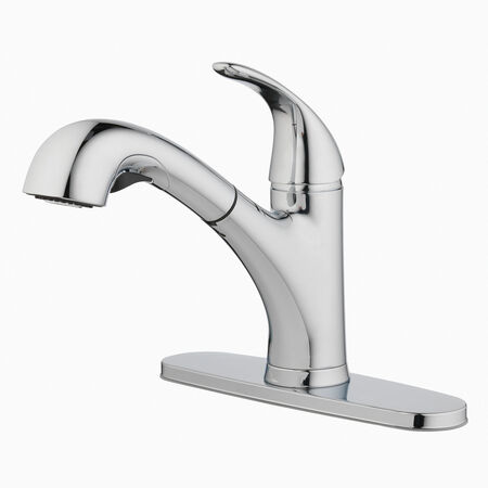 OakBrook Pacifica One Handle Brushed Nickel Pull-Out Kitchen Faucet