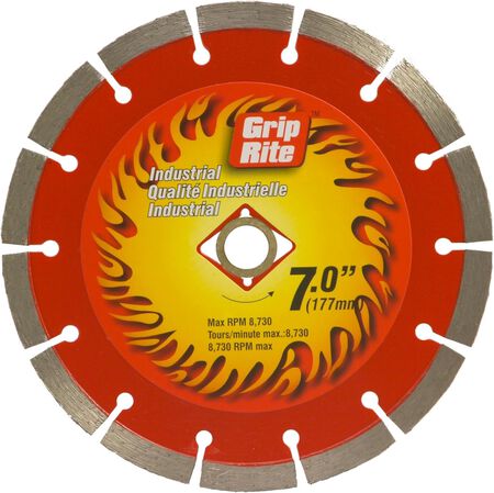 Grip-Rite 7-Inch Industrial Segmented Diamond Blade
