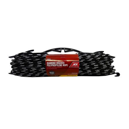 Ace 1/4 in. D X 100 ft. L Multicolored Diamond Braided Polypropylene Rope