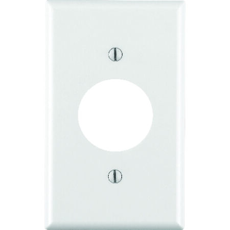 Leviton White 1 gang Thermoset Plastic Outlet Wall Plate 1 pk