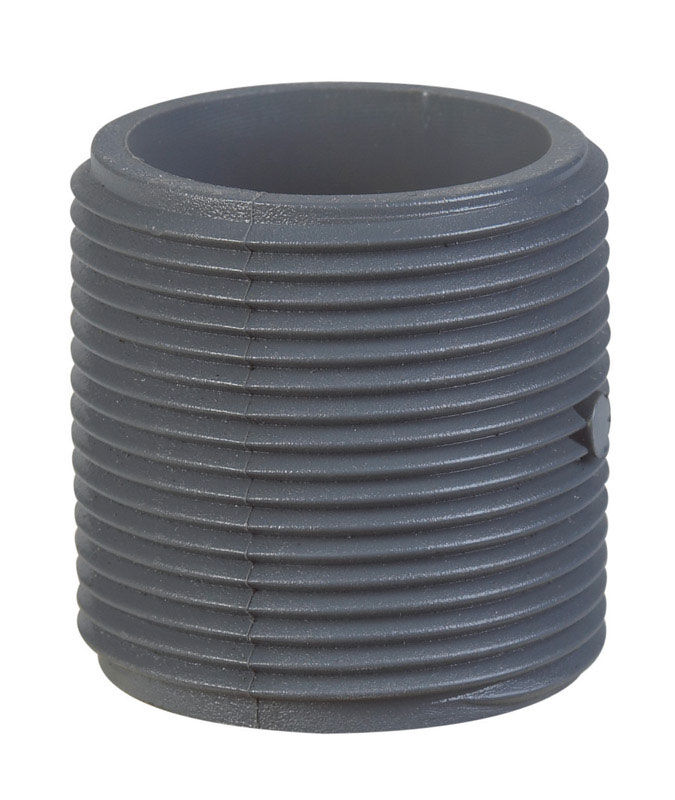 BK Products Schedule 80 11/4 in. MPT T PVC Close Nipple Stine Home