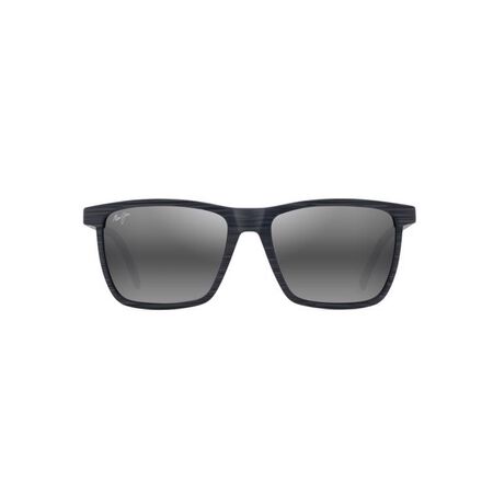 Maui Jim One Way Sunglasses Unisex Gray Stripe Frame Neutral Gray Lens Polarized