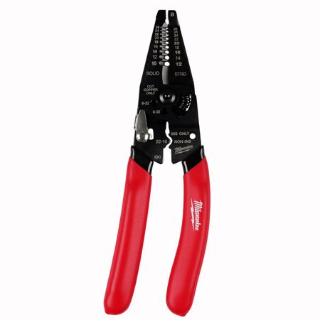 Milwaukee 10-28 AWG Multi-Purpose Dipped Grip Wire Stripper & Cutter with Reinforced Head