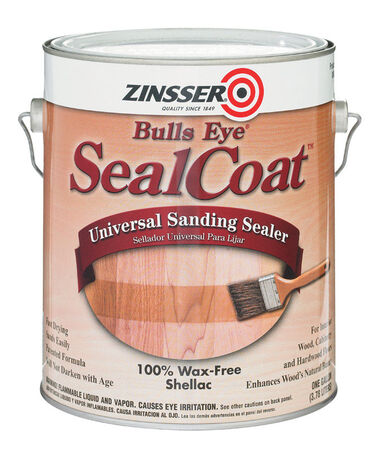 Zinsser Bulls Eye SealCoat Oil-Based Sanding Sealer Clear Matte 1 gal.