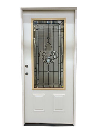 Fleur de Lis Door 3' Right-Hand Inswing Laminate