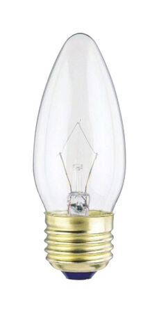 Westinghouse 25 W B11 Decorative Incandescent Bulb E26 (Medium) Warm White 2 pk