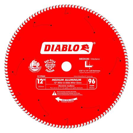 Diablo 12 in. D X 1 in. TiCo Hi-Density Carbide Circular Saw Blade 96 teeth 1 pk
