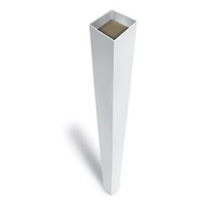 5" x 5" x 98" White Blank Vinyl Post