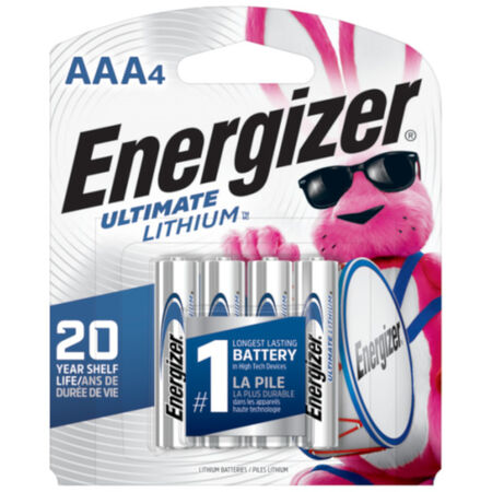 Energizer Ultimate Lithium AAA 1.5 V 1250 Ah Battery L92BP-4 4 pk