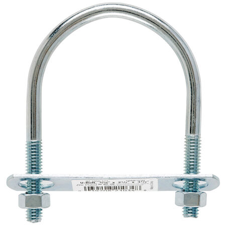 Hampton 5/16 in. x 2-1/2 in. W x 3-1/2 in. L Coarse Zinc-Plated Steel U-Bolt