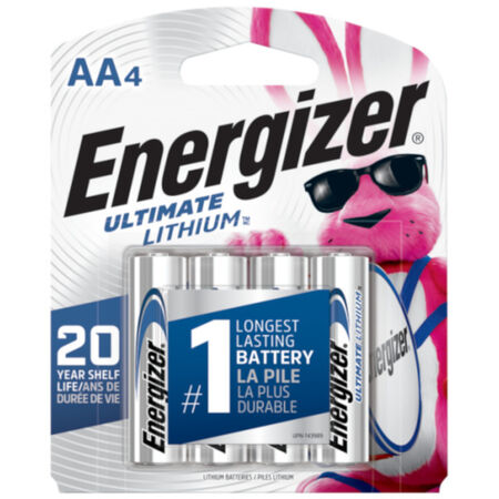 Energizer Ultimate Lithium AA 1.5 V Camera Battery L91BP-4 4 pk
