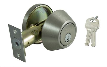 ProSource DBP1V-PS Keypad Lever Set, 3 Grade, Satin Nickel, 2-3/8 to 2-3/4 in Backset, KW1 Keyway, Pack of 3