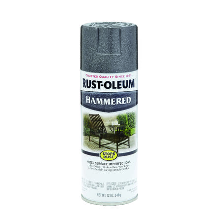Rust-Oleum Stops Rust Hammered Gray Spray Paint 12 oz