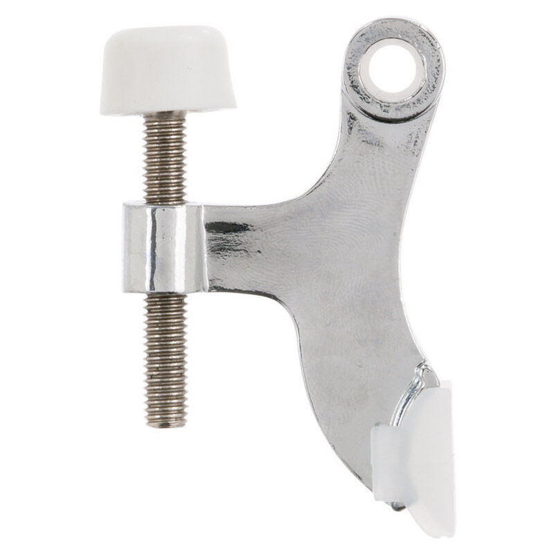 Ace Hinge Mount Door Stop Chrome Black Stine Home + Yard