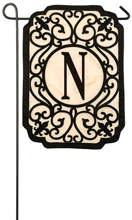 Monogram Garden Filigree Flag