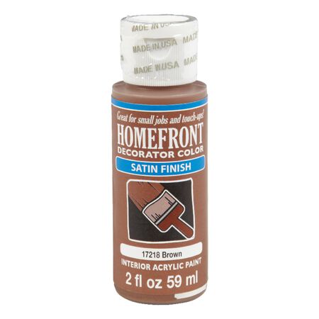 Homefront Satin Brown Hobby Paint 2 oz