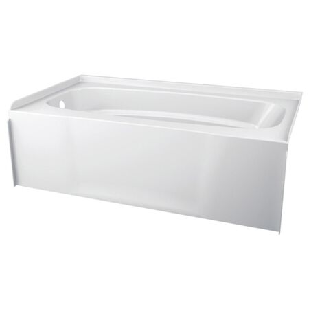 Delta Hycroft 19-1/4 in. H X 32 in. W X 60 in. L White Bathtub