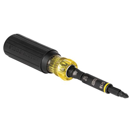 Klein Impact Rated Multi-Bit Screwdriver / Nut Driver, 11-in-1