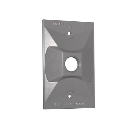 Sigma Engineered Solutions Rectangle Metal 1 gang 4.61 in. H X 2.85 in. W Lampholder Cover