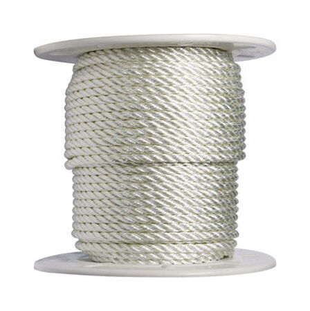 Wellington 3/8 in. Dia. x 300 ft. L Twisted Nylon Rope White