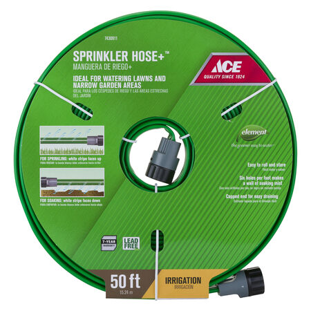 Ace Sprinkler Hose+ 5/8 in. D X 50 ft. L Sprinkler Hose Green
