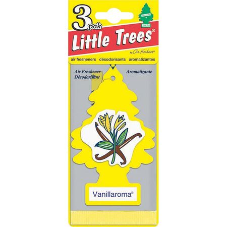 Little Trees Vanillaroma Scent Car Air Freshener Solid 3 pk