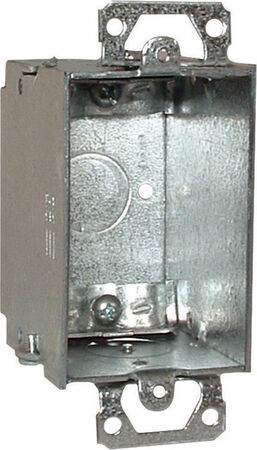Raco 4-1/4 in. Rectangle Steel 1 gang Switch Box Gray