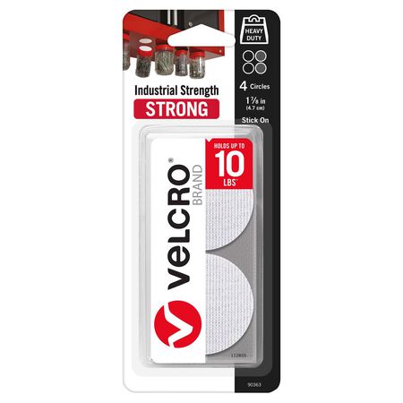 Velcro Brand Industrial Strength Hook and Loop Fastener 1-7/8 in. L 4 pk