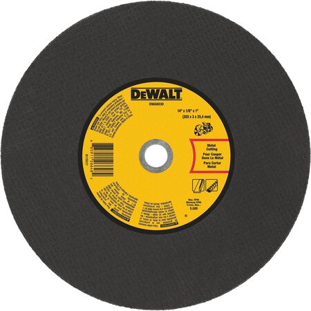 DeWalt 14 in. D X 1 in. Aluminum Oxide Cut-Off Wheel 1 pc