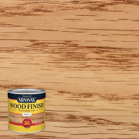 Minwax Wood Finish Semi-Transparent Cherry Oil-Based Penetrating Wood Stain 1/2 pt