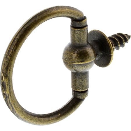Hillman AnchorWire Brass Round Ring Hanger 2 pk