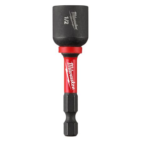 Milwaukee Shockwave 1/2 in. drive X 2-9/16 in. L Heat-Treated Steel Nut Driver 1 pc