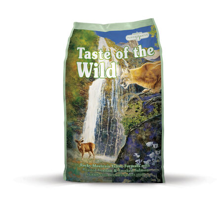 Taste of the Wild All Ages Roasted Venison and Smoked Salmon Dry Cat Food Grain Free 5 lb