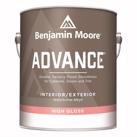Benjamin Moore Advance High-Gloss White Paint Exterior and Interior 1 gal