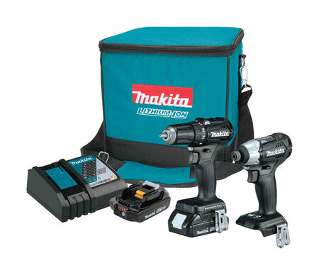 Makita LXT Sub-Compact 2 pc. Cordless Drill Driver and Impact Driver Combo Kit Lithium-Ion 18