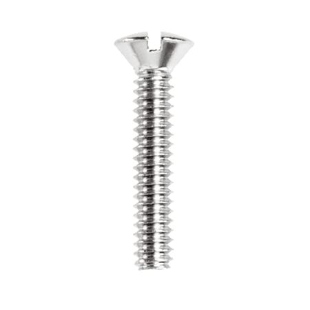 Danco No. 10-24 X 1 in. L Slotted Oval Head Chrome-Plated Brass Faucet Handle Screw 1 pk