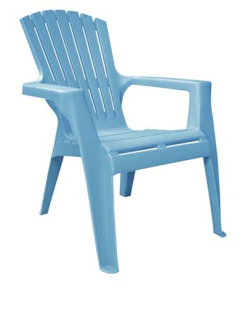 Adams Kids Adirondack Blue Polypropylene Frame Adirondack Chair