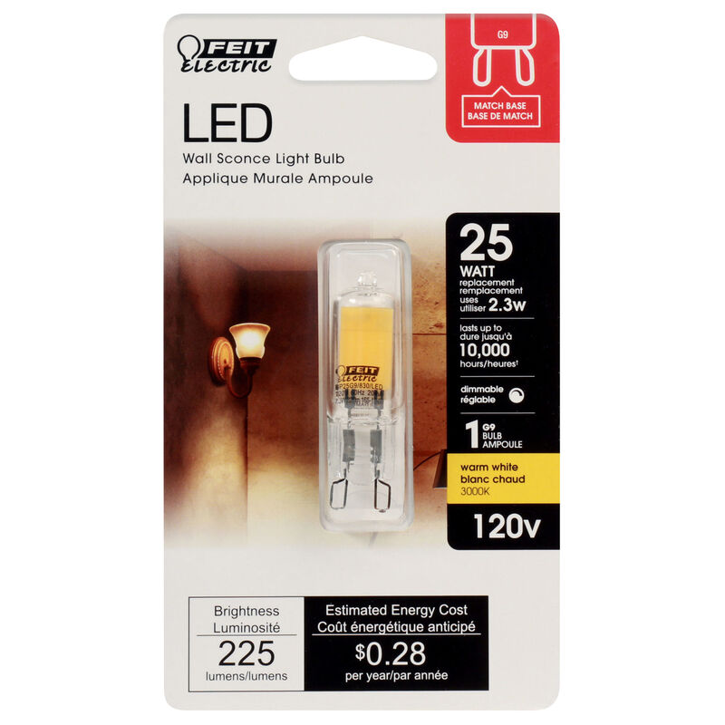 Aangepaste stam Verplicht Feit Electric Wedge G9 LED Bulb Soft White 25 Watt Equivalence 1 pk | Stine  Home + Yard : The Family You Can Build Around™