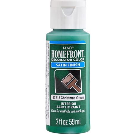 Homefront Satin Christmas Green Hobby Paint 2 oz