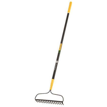 John Deere 66 in. 15 Tine Steel Bow Rake Fiberglass Handle