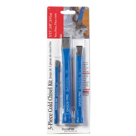 Dasco Pro 5 in. L Cold Chisel Set 3 pk