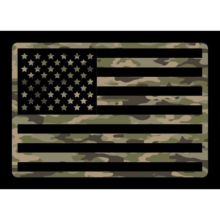 Sticker Northwest Camo USA Flag Vinyl Sticker
